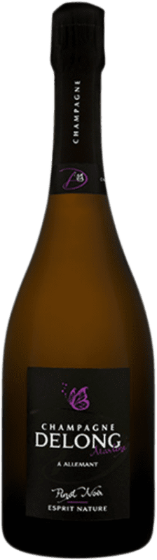 Бесплатная доставка | Белое игристое Delong Marlène Esprit Nature A.O.C. Champagne шампанское Франция Pinot Black 75 cl