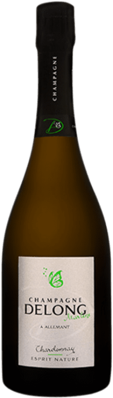 Бесплатная доставка | Белое игристое вино Delong Marlène Esprit Nature A.O.C. Champagne шампанское Франция Chardonnay — Шардоне 75 cl