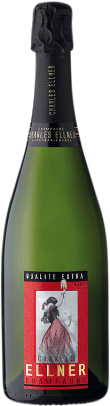 Envoi gratuit | Blanc mousseux Ellner Qualité Extra A.O.C. Champagne Champagne France Pinot Noir, Chardonnay, Pinot Meunier 75 cl