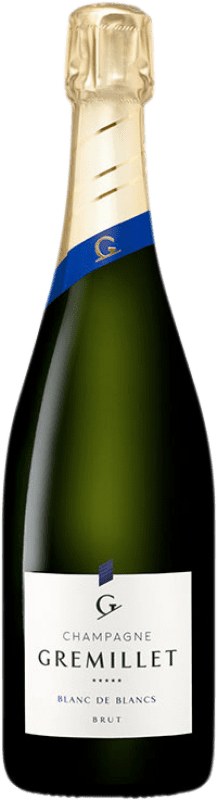 Free Shipping | White Sparkling Wine Gremillet Blanc de Blancs A.O.C. Champagne Champagne France Chardonnay 75 cl