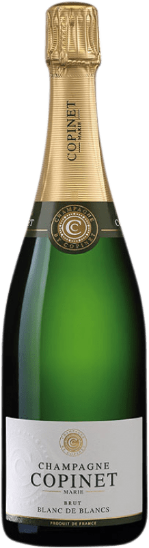 Free Shipping | White sparkling Marie Copinet Blanc de Blancs Brut A.O.C. Champagne Champagne France Chardonnay Organic 75 cl