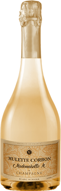 Бесплатная доставка | Белое игристое Mulette Corbon Mademoiselle A.O.C. Champagne шампанское Франция Pinot Meunier 75 cl