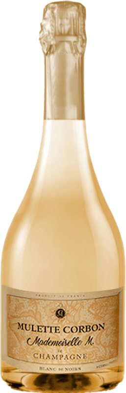 送料無料 | 白スパークリングワイン Mulette Corbon Mademoiselle A.O.C. Champagne シャンパン フランス Pinot Meunier 75 cl