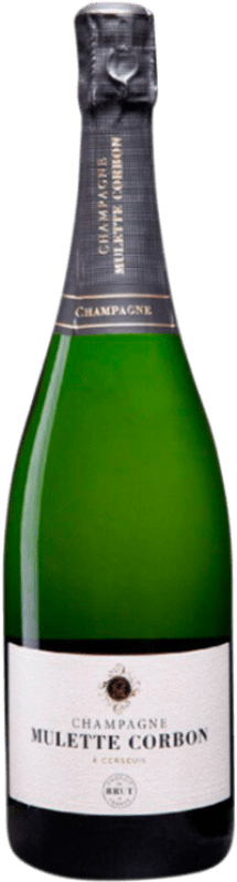 Free Shipping | White Sparkling Wine Mulette Corbon Classique Brut A.O.C. Champagne Champagne France Chardonnay, Pinot Meunier 75 cl Free Shipping | White Sparkling Wine Mulette Corbon Classique Brut A.O.C. Champagne Champagne France Chardonnay, Pinot Meunier 75 cl