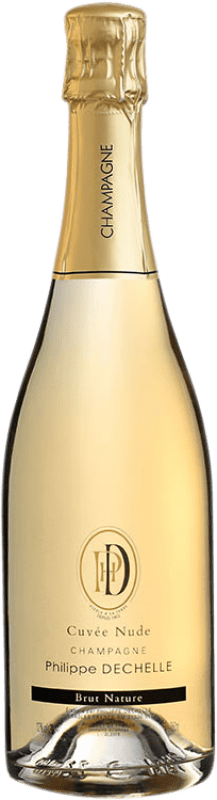 Free Shipping | White sparkling Philippe Dechelle Cuvée Nude Brut Nature A.O.C. Champagne Champagne France Pinot Black, Chardonnay 75 cl