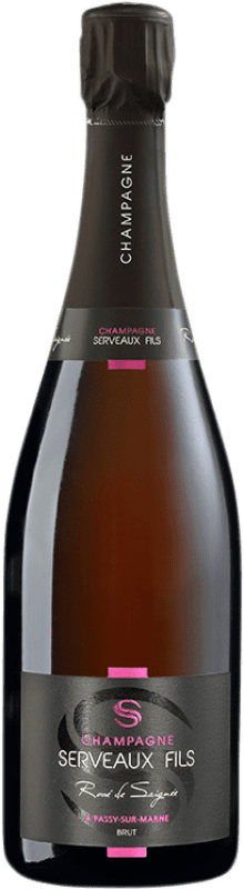 Envio grátis | Espumante rosé Serveaux Rosé de Saignée Extra Brut A.O.C. Champagne Champagne França Pinot Meunier 75 cl