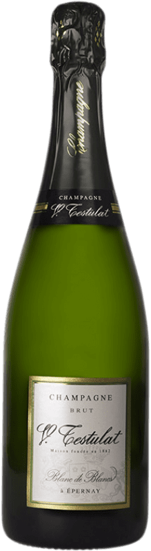 Kostenloser Versand | Weißer Sekt Vincent Testulat Blanc de Blancs Brut A.O.C. Champagne Champagner Frankreich Chardonnay 75 cl