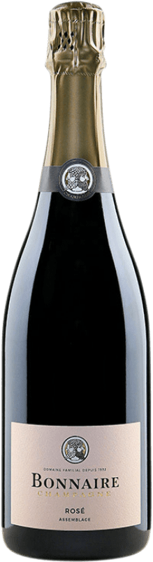 Free Shipping | Rosé sparkling Bonnaire Rosé Assemblage A.O.C. Champagne Champagne France Pinot Black, Chardonnay 75 cl