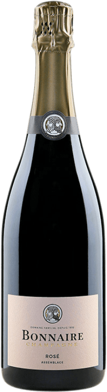 Free Shipping | Rosé Sparkling Wine Bonnaire Rosé Assemblage A.O.C. Champagne Champagne France Pinot Black, Chardonnay 75 cl Free Shipping | Rosé Sparkling Wine Bonnaire Rosé Assemblage A.O.C. Champagne Champagne France Pinot Black, Chardonnay 75 cl