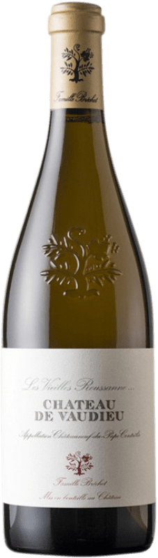 59,95 € Envío gratis | Vino blanco Château de Vaudieu Les Vieilles Crianza A.O.C. Châteauneuf-du-Pape