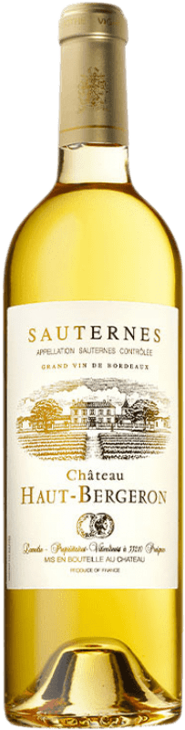 Envio grátis | Vinho branco Château Haut-Bergeron Doce 1996 A.O.C. Sauternes Bordeaux França Sauvignon Branca, Sémillon, Muscadelle 75 cl