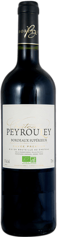 Envoi gratuit | Vin rouge Château Peyrouley Cuvée Prestige A.O.C. Bordeaux Bordeaux France Merlot, Cabernet Sauvignon, Petit Verdot Biologique 75 cl