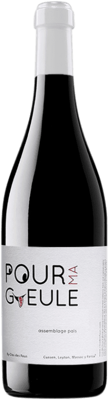 Free Shipping | Red Wine Clos des Fous Pour Ma Gueule I.G. Valle del Itata Itata Valley Chile Tempranillo, Cariñena — Carignan, Cinsault 75 cl