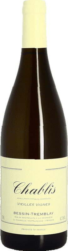 Free Shipping | White wine Bessin-Tremblay Vieilles Vignes A.O.C. Chablis Burgundy France Chardonnay 75 cl