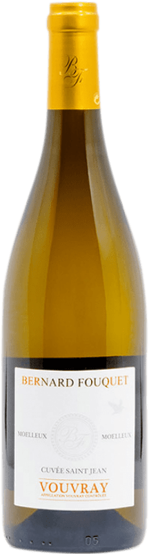 Kostenloser Versand | Weißwein Domaine des Aubuisières Bernard Fouquet Cuvée Saint Jean Edelsüß A.O.C. Vouvray Loire Frankreich Chenin Weiß 75 cl