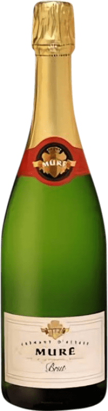 Kostenloser Versand | Weißer Sekt Domaine Muré Brut A.O.C. Crémant d'Alsace Elsass Frankreich Spätburgunder, Riesling, Grauburgunder, Weißburgunder, Pinot Auxerrois 75 cl