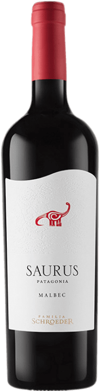 19,95 | 赤ワイン Schroeder Saurus I.G. Patagonia Patagonia アルゼンチン Malbec ボトル 75 cl