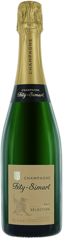 Envio grátis | Espumante branco Féty-Simart Sélection Brut A.O.C. Champagne Champagne França Chardonnay, Pinot Meunier 75 cl