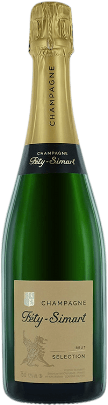 Envío gratis | Espumoso Blanco Féty-Simart Brut Selection — Selección A.O.C. Champagne Champagne Francia Chardonnay, Pinot Meunier 75 cl