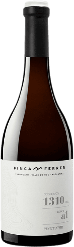 Free Shipping | Red wine Finca Ferrer Colección 1310 I.G. Valle de Uco Mendoza Argentina Pinot Black 75 cl