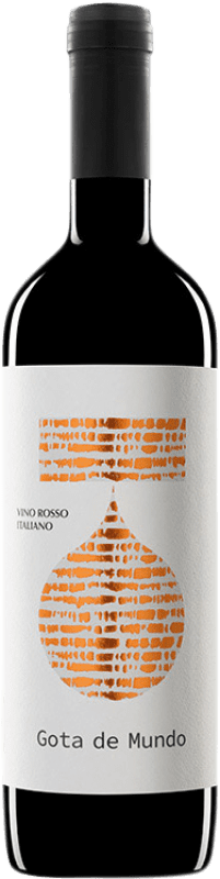 Free Shipping | Red wine Gota de Mundo Rosso Italiano Aged I.G.T. Emilia Romagna Emilia-Romagna Italy Merlot, Cabernet Sauvignon, Barbera 75 cl