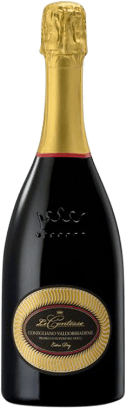 23,95 € Envoi gratuit | Vin Mousseux Blanc Le Contesse Extra -Sec D.O.C.G. Prosecco di Conegliano-Valdobbiadene