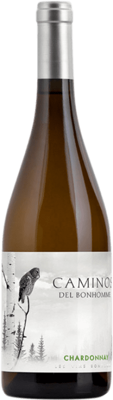 Envio grátis | Vinho branco Bonhomme Caminos D.O. Valencia Comunidade Valenciana Espanha Chardonnay Biológico 75 cl