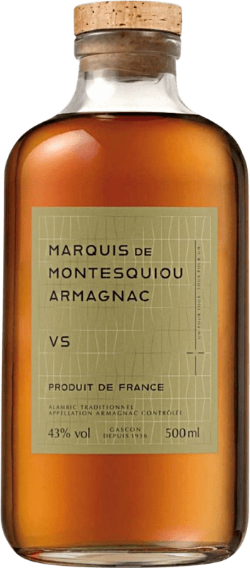 Free Shipping | Armagnac Marquis de Montesquiou VS France Medium Bottle 50 cl