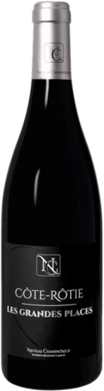 Free Shipping | Red Wine Nicolas Champagneux Les Grandes Places A.O.C. Côte-Rôtie France Syrah — Shiraz 75 cl