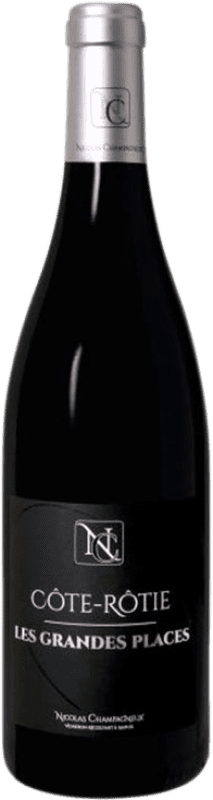 Envoi gratuit | Vin rouge Nicolas Champagneux Les Grandes Places A.O.C. Côte-Rôtie France Syrah 75 cl