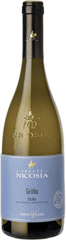 10,95 € | Vin blanc Nicosia Fondo Filara D.O.C. Sicilia Sicile Italie Grillo Biologique 75 cl