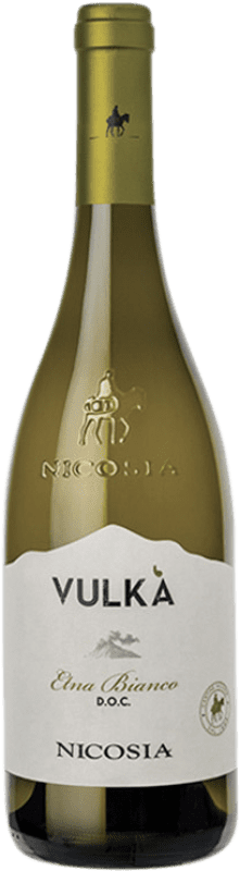 Envio grátis | Vinho branco Nicosia Vulká Bianco D.O.C. Etna Sicília Itália Carricante, Catarratto 75 cl