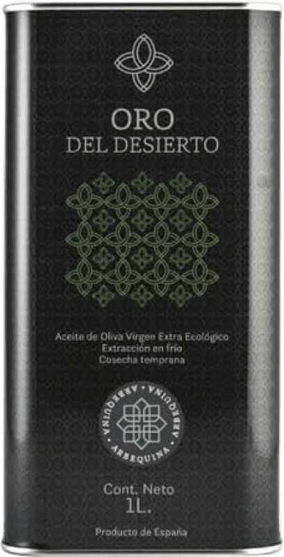 Spedizione Gratuita | Olio d'Oliva Oro del Desierto Arbequina Lattina Speciale 1 L