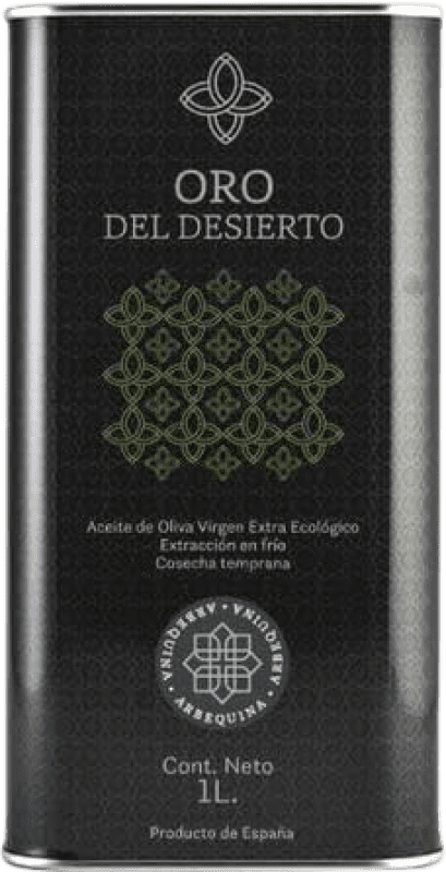 22,95 € | Huile d'Olive Oro del Desierto HOVE Vierge Extra Espagne Arbequina Eco — Biologique Canette Medium 1 L