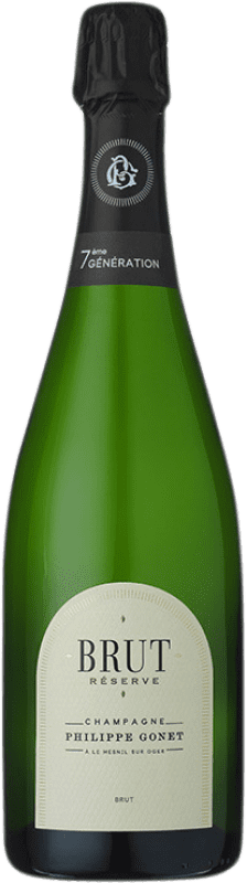 49,95 € | Белое игристое Philippe Gonet брют Резерв A.O.C. Champagne шампанское Франция Pinot Black, Chardonnay, Pinot Meunier 75 cl