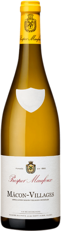 Бесплатная доставка | Белое вино Prosper Maufoux Blanc A.O.C. Mâcon-Villages Бургундия Франция Chardonnay 75 cl