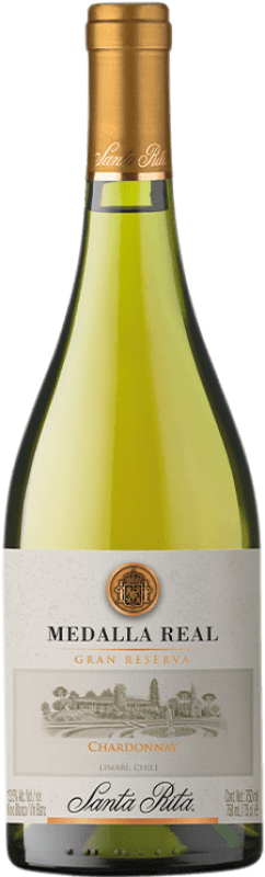 Envio grátis | Vinho branco Santa Rita Medalla Real Grande Reserva D.O. Valle de Limarí Valle del Limarí Chile Chardonnay 75 cl