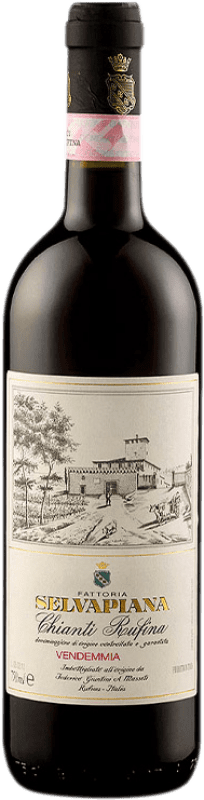 Free Shipping | Red wine Selvapiana D.O.C.G. Chianti Tuscany Italy Malvasía, Sangiovese, Colorino, Canaiolo 75 cl