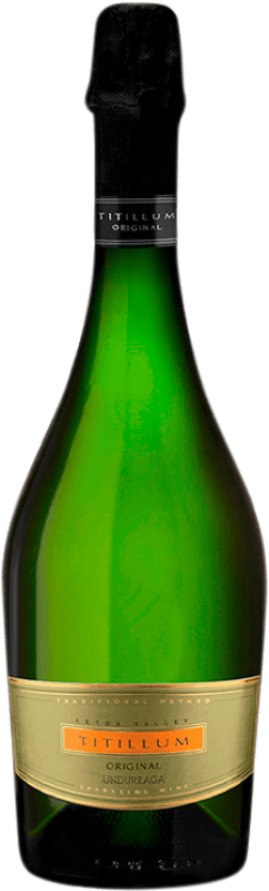 送料無料 | 白のスパークリングワイン Undurraga Titillum オリジナル D.O. Valle de Leyda Valle de Leyda チリ Pinot Noir — ピノ・ノワール, Chardonnay — シャルドネ 75 cl