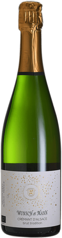 Envío gratis | Espumoso blanco Wunsch et Mann Tradition Brut A.O.C. Crémant d'Alsace Alsace Francia Pinot Gris, Pinot Blanco, Pinot Auxerrois 75 cl