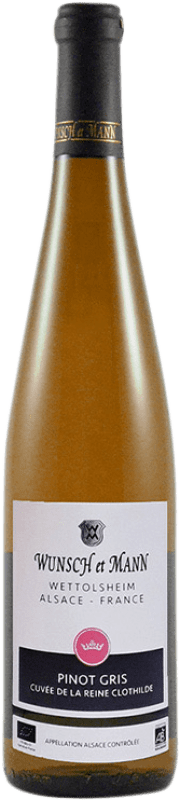 16,95 € | Vino bianco Wunsch et Mann Cuvée de la Reine Clotilde A.O.C. Alsace Alsazia Francia Pinot Grigio Biologico 75 cl