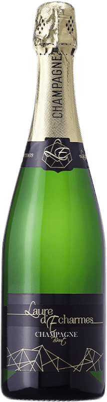 送料無料 | 白のスパークリングワイン Gruet Laure d'Echarmes Brut — ブリュット A.O.C. Champagne シャンパン フランス Pinot Noir — ピノ・ノワール, Chardonnay — シャルドネ, Pinot Meunier — ピノ・ムニエ 75 cl