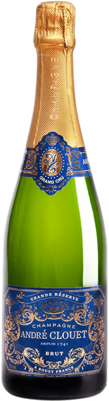 41,95 € | Espumante branco André Clouet Grand Cru Grande Reserva A.O.C. Champagne Champagne França Pinot Preto 75 cl