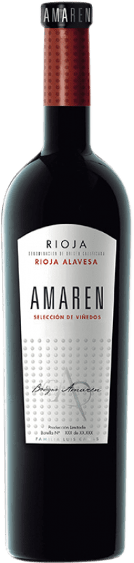 18,95 € | Red wine Amaren Selección de Viñedos D.O.Ca. Rioja Basque Country Spain Tempranillo, Grenache 75 cl