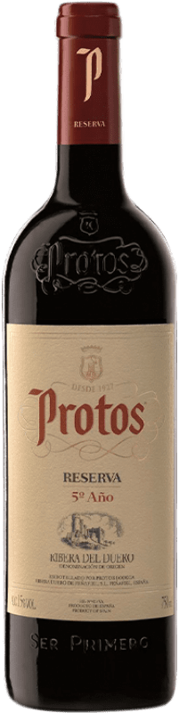 28,95 € | 红酒 Protos 5º Año 预订 D.O. Ribera del Duero 卡斯蒂利亚莱昂 西班牙 Tempranillo 75 cl