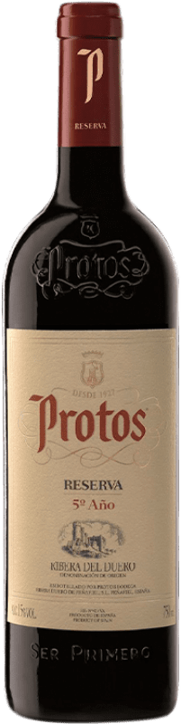 免费送货 | 红酒 Protos 5º Año 预订 D.O. Ribera del Duero 卡斯蒂利亚莱昂 西班牙 Tempranillo 75 cl