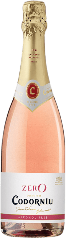 送料無料 | ロゼスパークリングワイン Codorníu Zero Rosé スペイン Xarel·lo, Chardonnay 75 cl アルコールなし