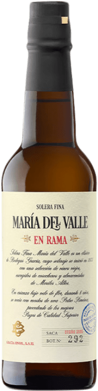 送料無料 | 強化ワイン Villa Puri Solera Fina María del Valle en Rama D.O. Montilla-Moriles アンダルシア スペイン Pedro Ximénez ハーフボトル 37 cl