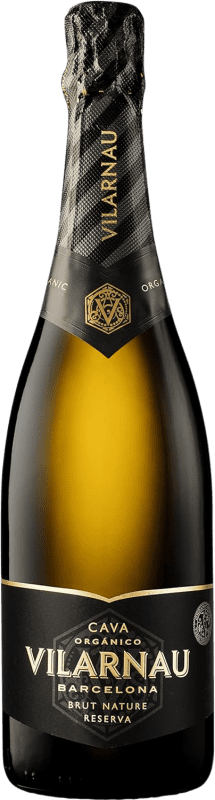 17,95 € | Espumante branco Vilarnau Vintage Brut Nature Reserva D.O. Cava Catalunha Espanha Macabeo, Chardonnay, Parellada Biológico 75 cl