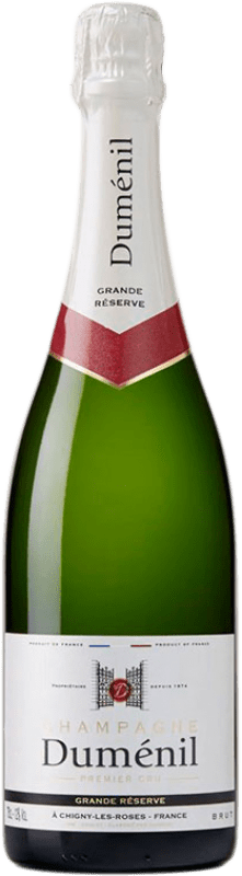 Envoi gratuit | Blanc mousseux Duménil Premier Cru Brut Grande Réserve A.O.C. Champagne Champagne France Pinot Noir, Chardonnay, Pinot Meunier 75 cl